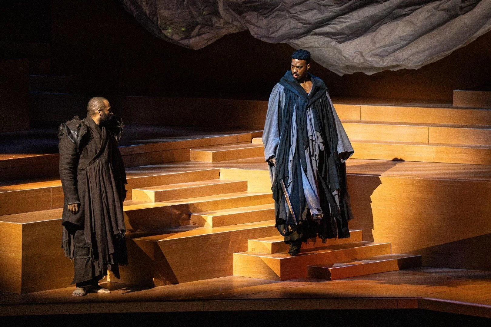  (L) Jamez McCorkle as Siegmund, (R) Soloman Howard as Hunding 