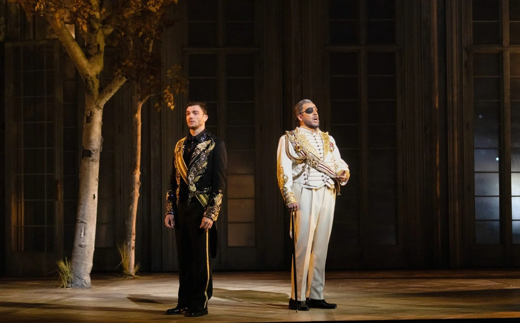   Mattia Olivieri (Eugene Onegin), Alexander Köpeczi (Prince Gremin)  