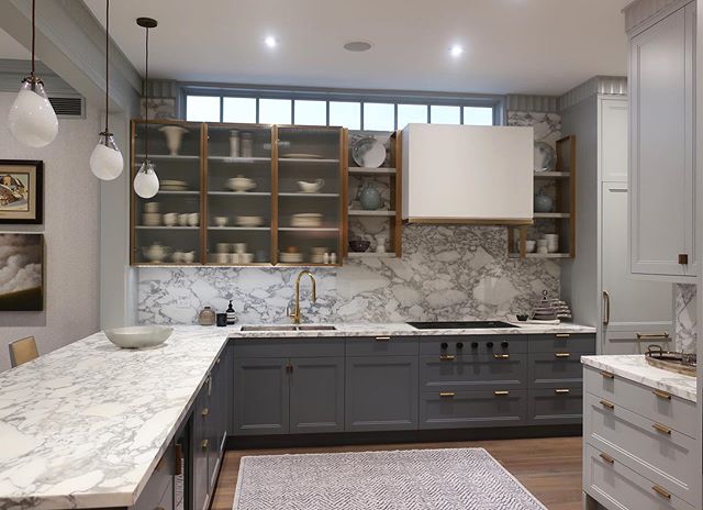 We really enjoyed mixing finishes and textures in this Yorkville townhome kitchen #silvanadaddaziodesign #silvanadaddazio #torontointeriordesign #interiordesign #design #dreamkitchen