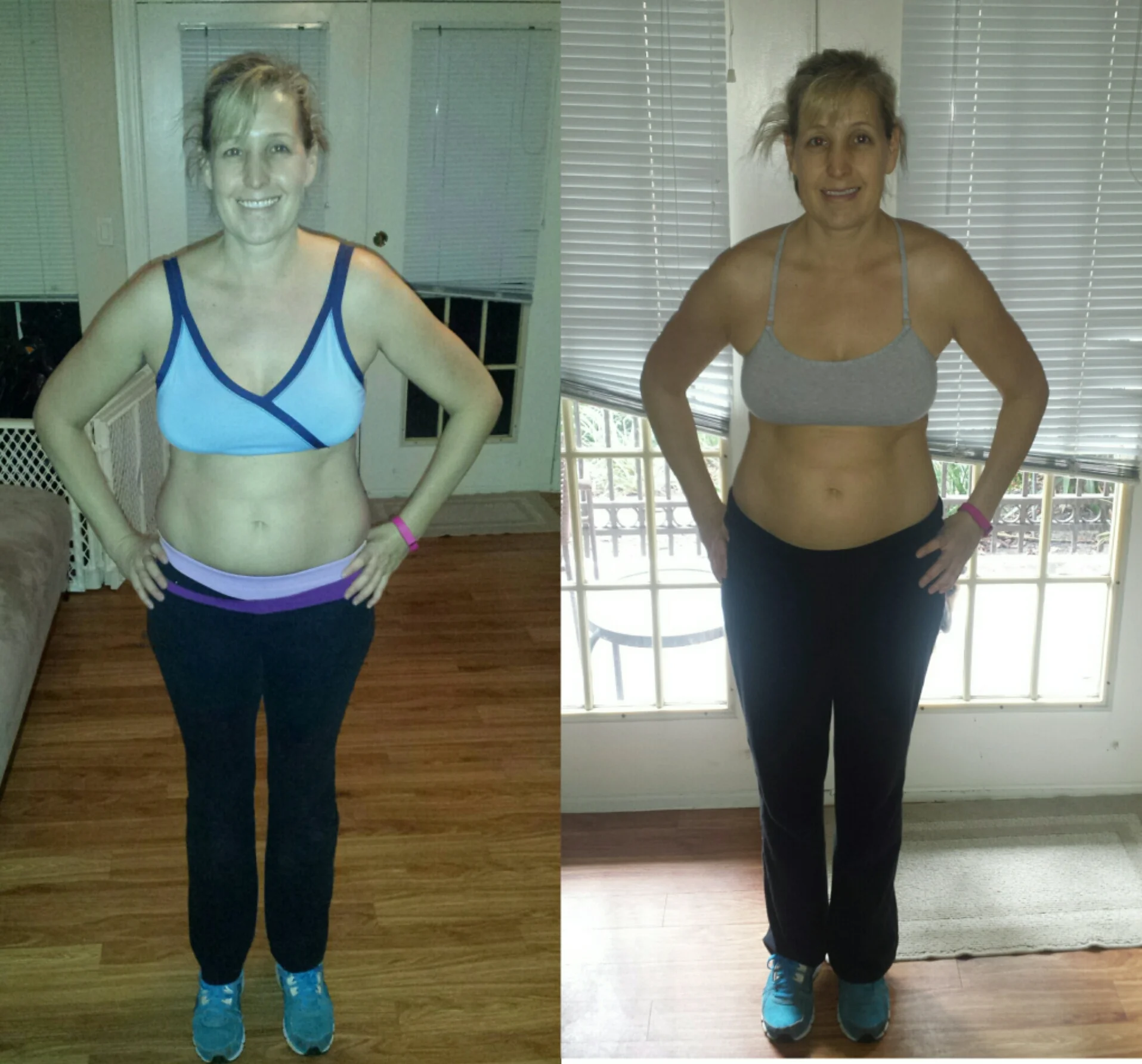 January 7, 2015 February 6, 2015 Weight: 151 lbs. Weight: 149 lbs. Body Fat: 22.63% Body Fat: 16.04% Bust: 36.25 Bust: 35.5 Waist: 34.5 Waist: 32.5 Hips: 39.75 Hips: 39