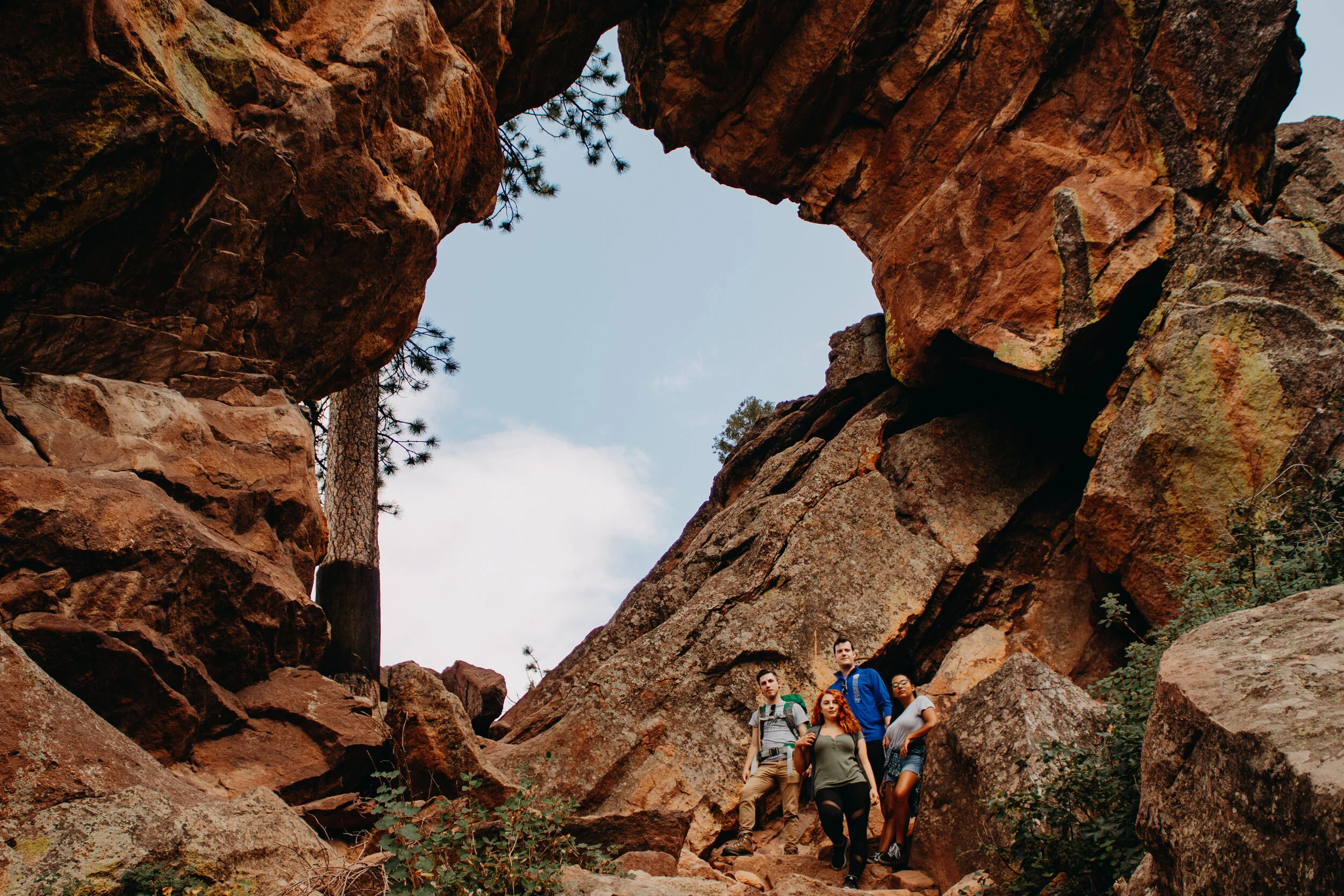 Royal Arch with Louise, myself, and friends for scale.