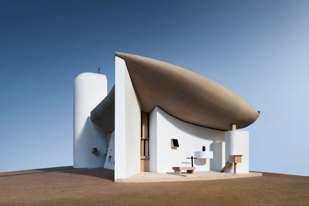  Semesterarbeit Aurel Sonderegger   Chapelle Notre-Dame-du-Haut de Ronchamp, 1/100, Le Corbusier  