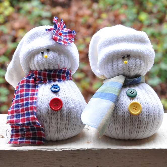 Sock Snowmen