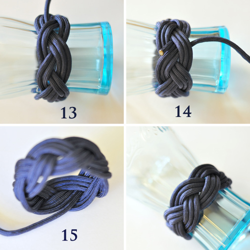 How to make a Zipper Friendship Bracelet using 2 basic knots.