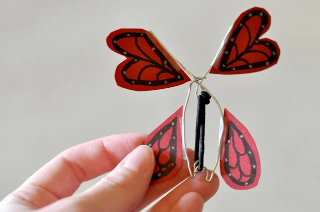 wind up butterfly diy
