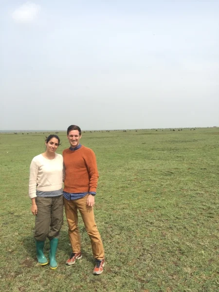 IN THE SERENGETI ON OUR ACTUAL HONEYMOON.