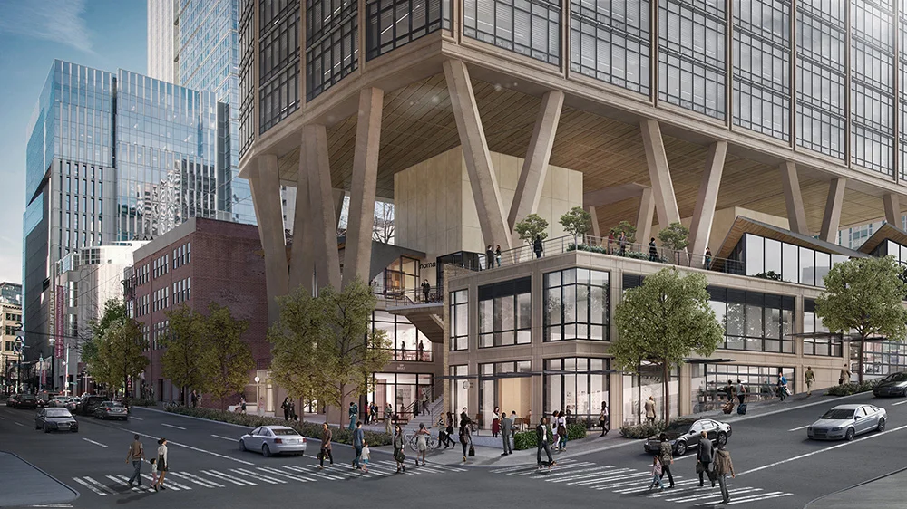 GBA collaborates on ground level experience for new downtown high-rise