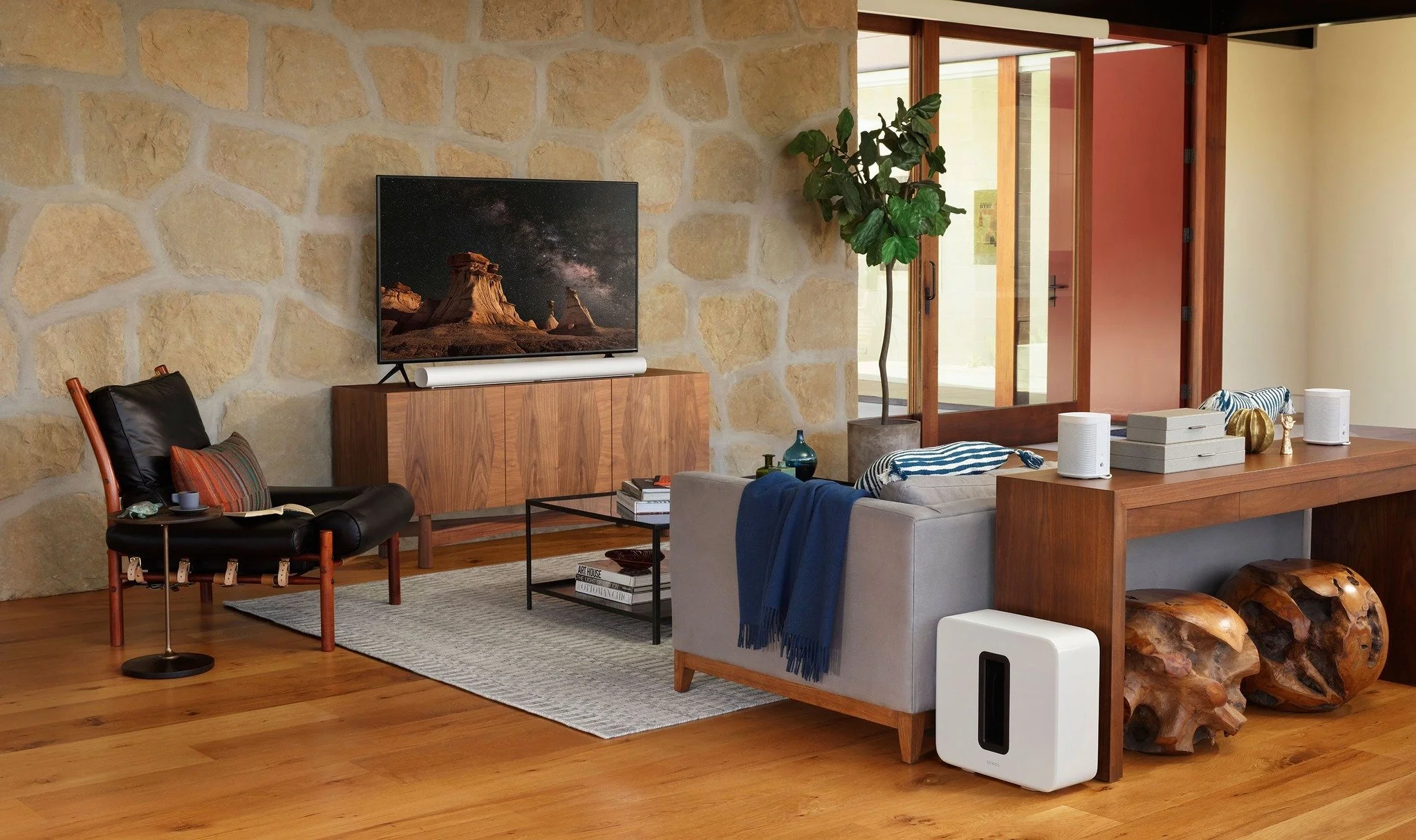 Good sound makes home feel better 🎶
From quiet mornings to cozy nights in, Sonos fits right into everyday life&mdash;clear, warm sound without the fuss.
We&rsquo;re offering 25% off all speakers in-store if you&rsquo;ve been thinking about adding on