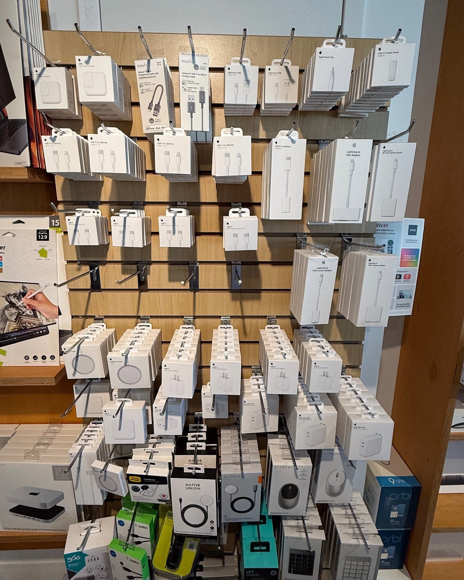 Lost your charging cable (again)? Need a new plug for that USB-C upgrade? We&rsquo;ve got a wide selection of cables and adapters for all your Apple gear &mdash; no guesswork, no sketchy cords. 🔌

Swing by GeekHampton and get back to 100%. ⚡️
