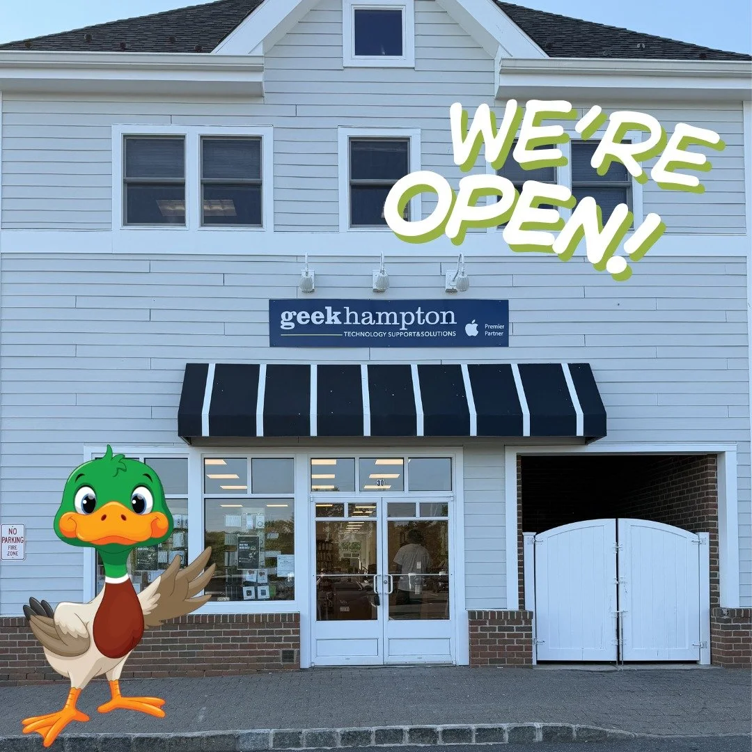 We&rsquo;re open 💚 Come visit us at our new Hampton Bays location!
📍 30 East Montauk Highway

Stop by to shop Apple products, speakers, accessories, and more &mdash; or bring in your Mac, iPhone, iPad, or Apple Watch for repairs, upgrades, password