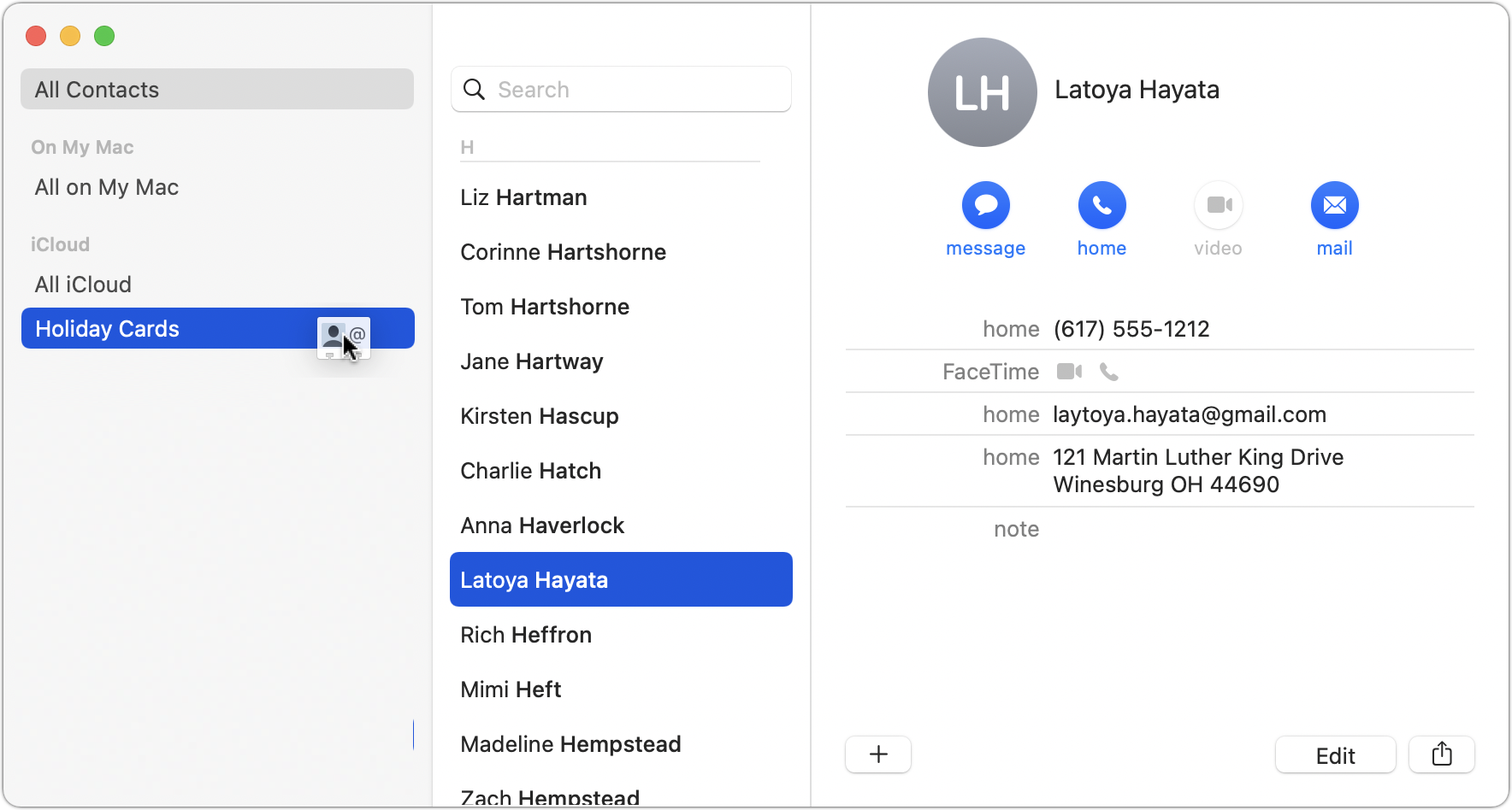 How do i print address labels from my contacts