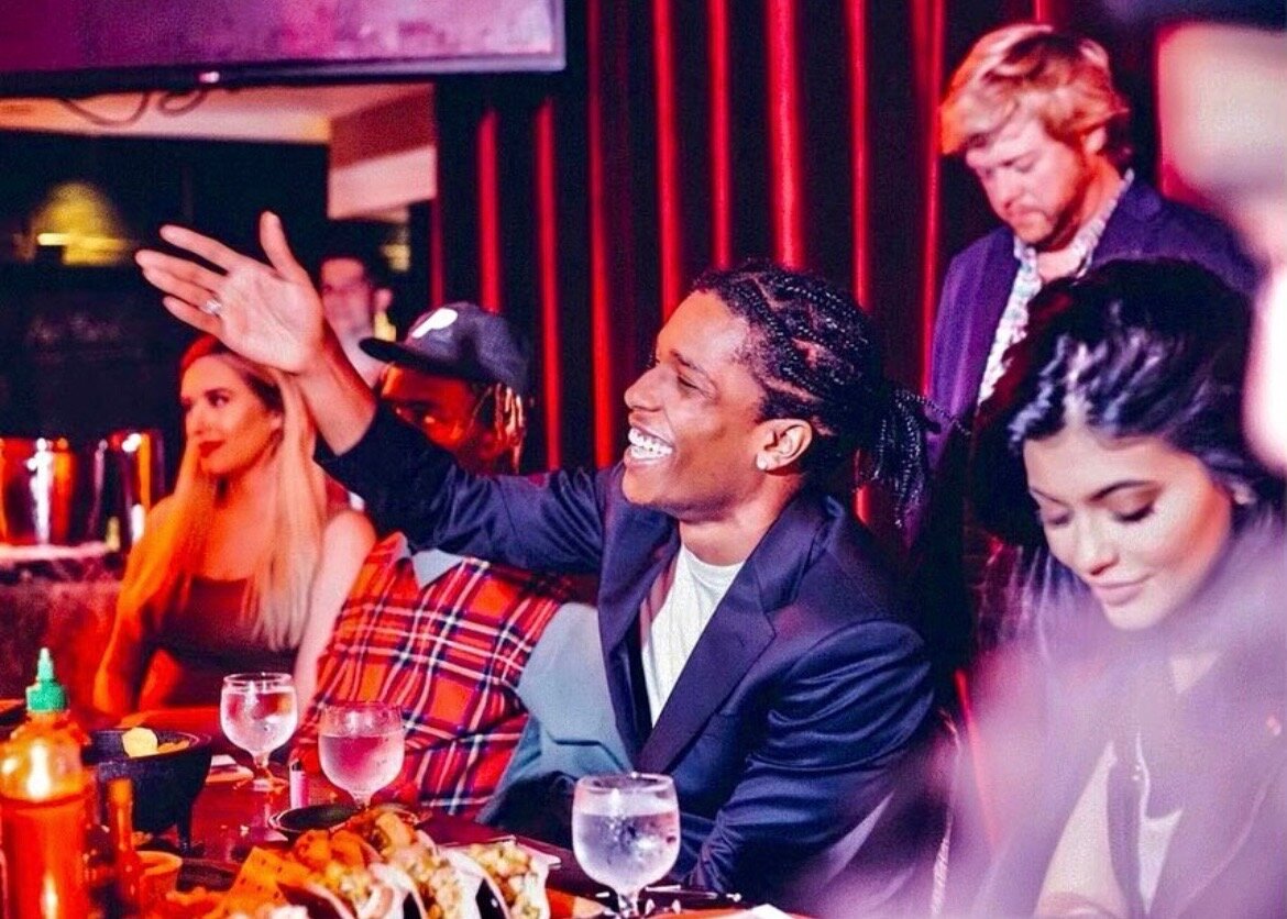 Asap Rocky And Kylie Jenner at Naked Taco Miami