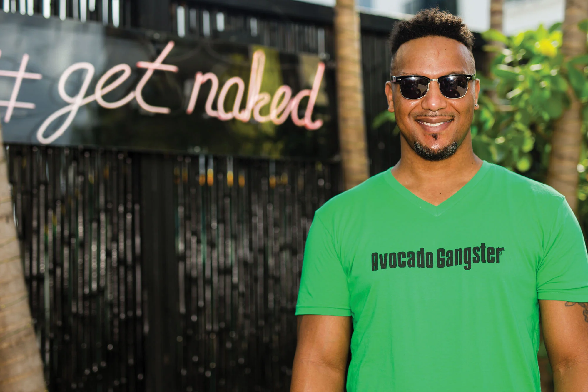 Avocado Gangster Men's V-Neck T-Shirt
