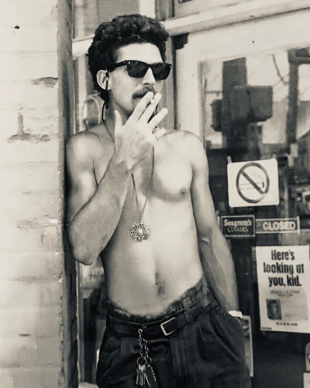 Dr. D 🚬 🚭....my roommate circa 1992, firstly wish him a happy Bday! I love this photo for many reasons, he never needed to follow the rules, he&rsquo;s talented af &amp; a brilliant mofo.
#tbt #analog #blackandwhite #blackandwhiteisworththefight #3