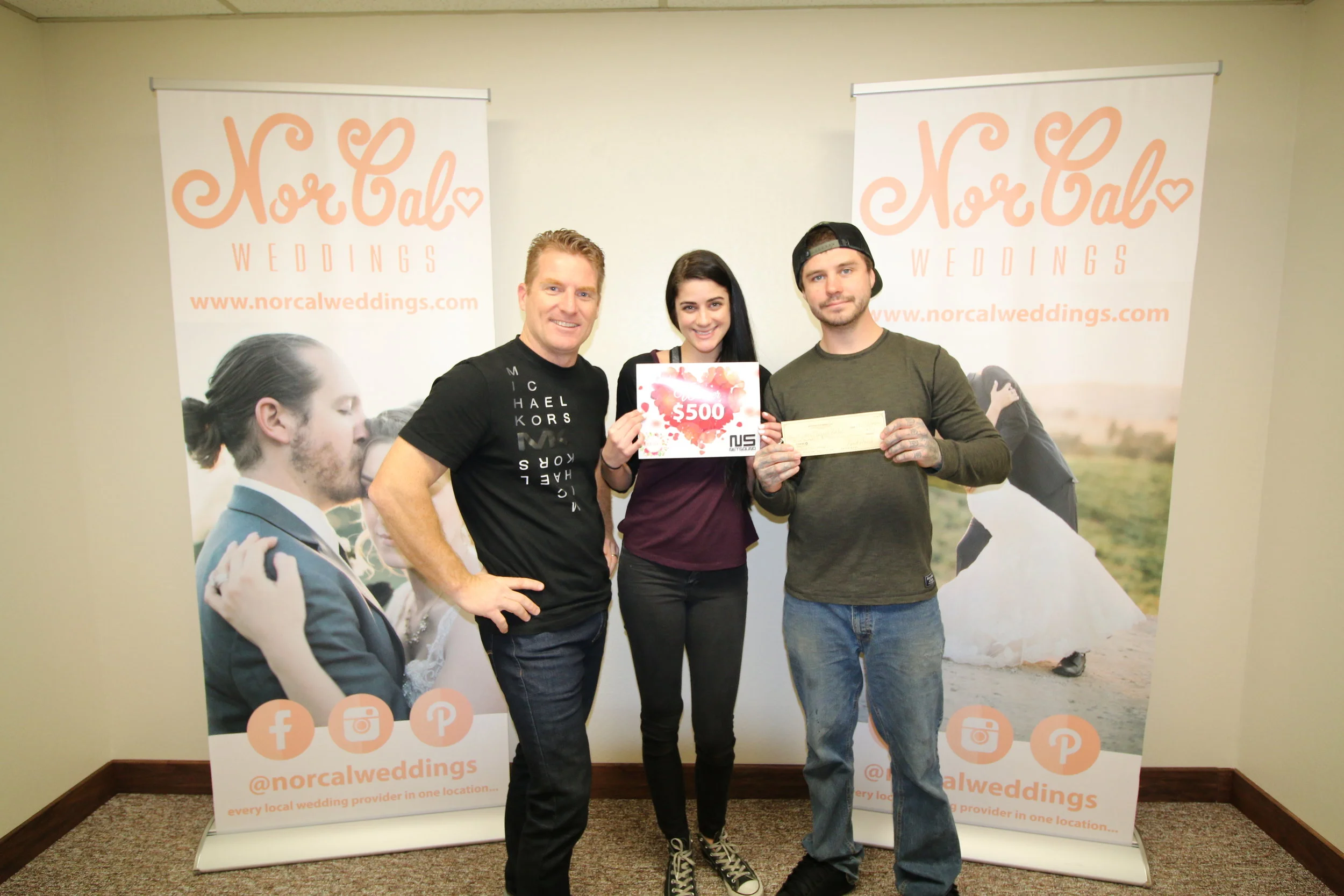Congratulations to Bianca & Joey!!! They are the winners of the Netsound Pre-Registration Giveaway for $500 towards their wedding!!! Bianca chose to have the check made out to Always Elegant Bridal and Tuxedo to put towards her wedding dress!!! • Bianca & Joey are getting married on Aug. 12th, 2017 & won the $500 prize simply for Pre-Registering for the Feb. 12th 2017 Redding Bridal Show !!! • • This prize was provided by Netsound as a part of their sponsorship of the Redding Bridal Show ... Netsound is your #1 choice for DJ, Sound, Lighting & Photo Booth in NorCal & beyond!!!