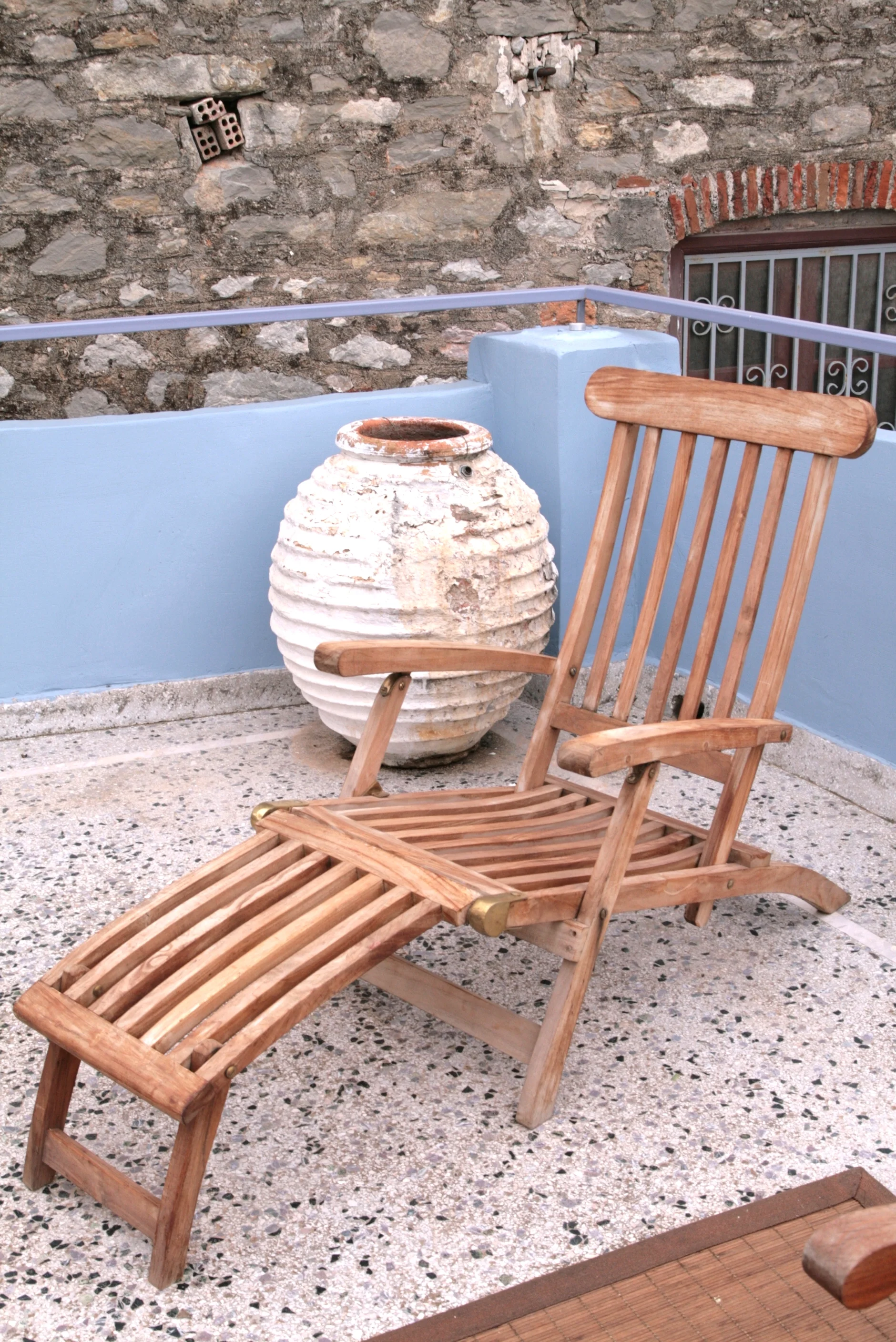 Rooftop lounging in mainland Nafplio, Greece.