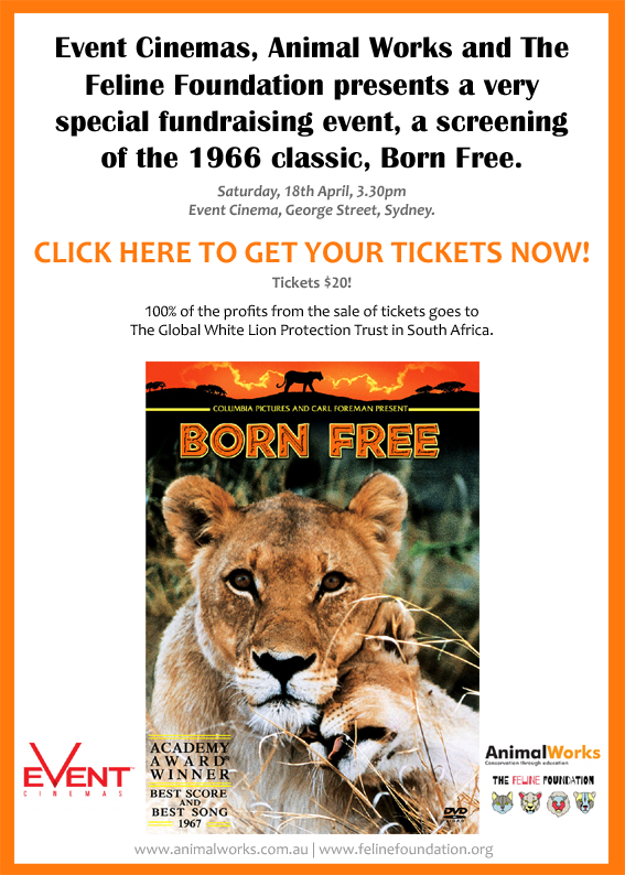 A Special Fundraiser... Born Free! — Animal Works