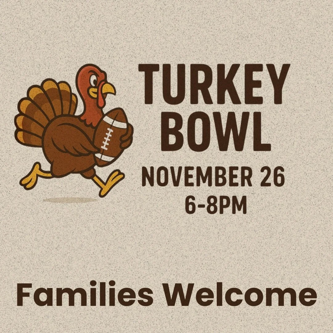 🏈YOU&rsquo;RE INVITED!!! Wednesday the 26th, HCC Students is hosting a Family Turkey Bowl! Everyone and every skill level is welcome. Let&rsquo;s play some flag football and enjoy some friendly competition! See you there! 🦃 Share this to your story
