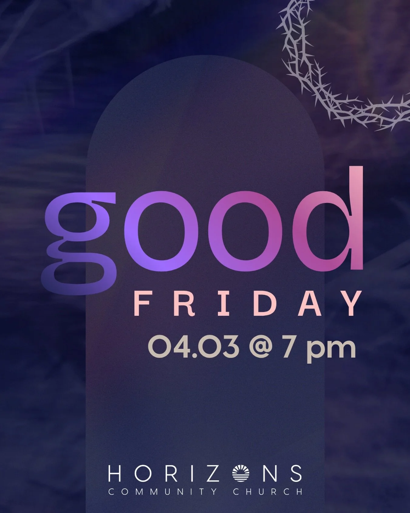 Join us for a meaningful Good Friday service as we pause, reflect, and remember the sacrifices of Jesus. This will be a time of worship, prayer, and communion as we prepare our hearts for Easter. 

Nurse will be available for birth through Pre-K, so 