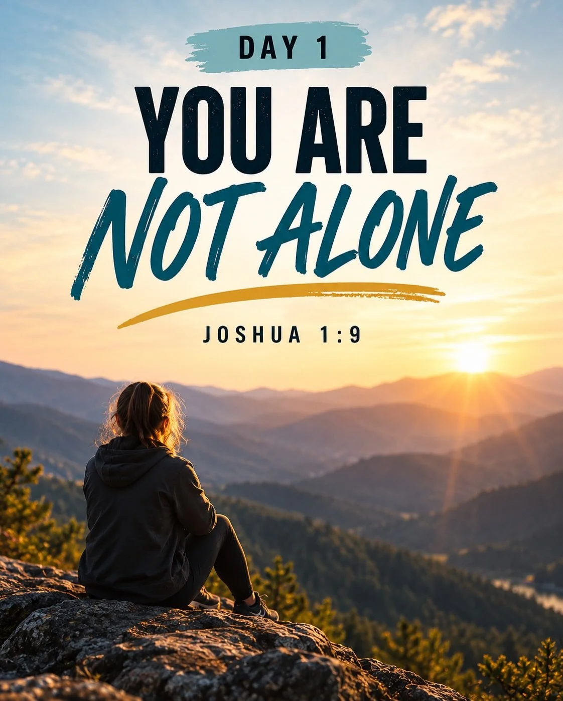 How about a Devo this week?

YOU ARE NOT ALONE 🤍

Anxiety can make you feel isolated, like no one else understands the weight you&rsquo;re carrying.
Joshua knew what it was like to face something overwhelming. Moses was gone, an entire nation was lo