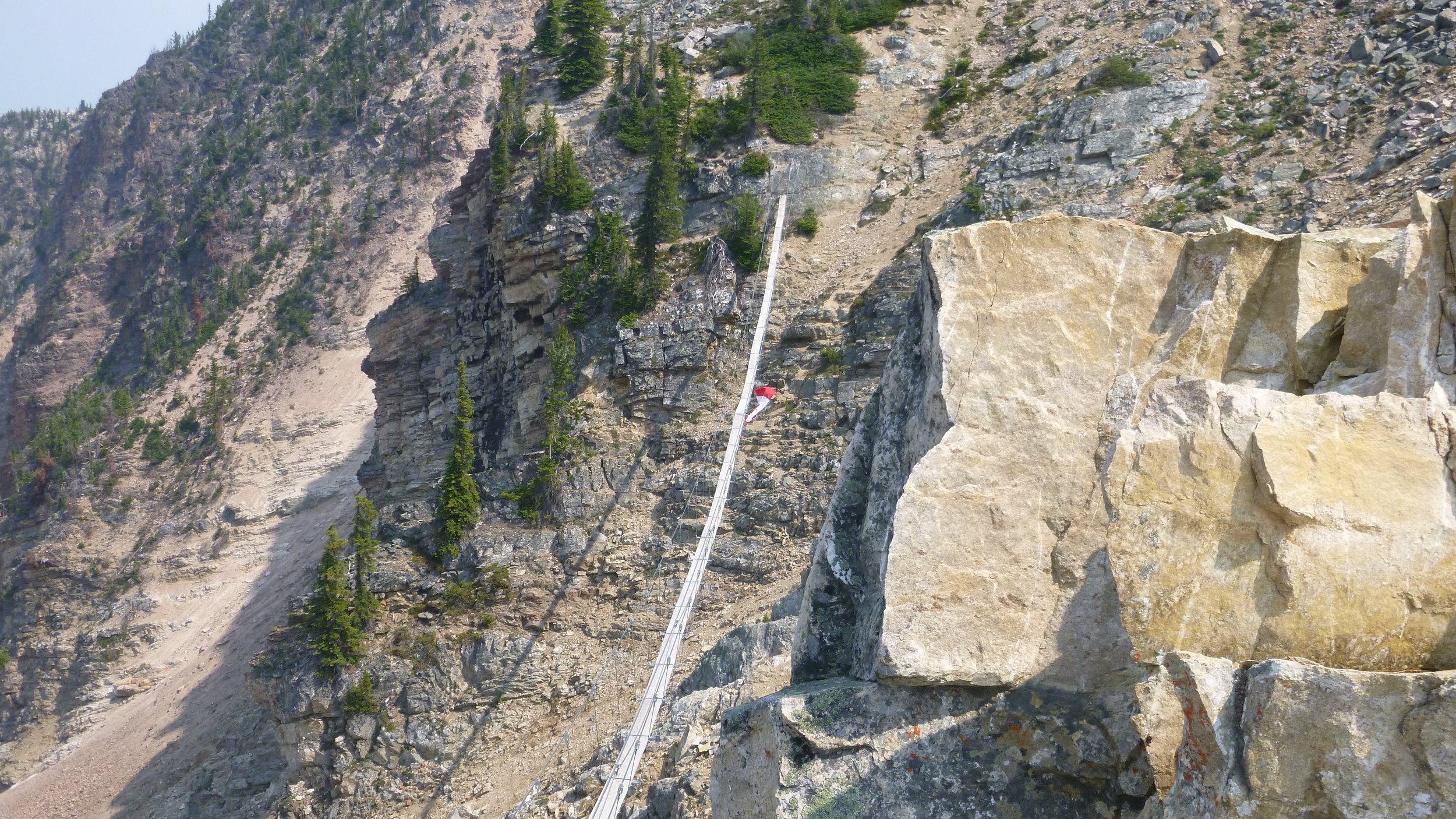 The bridge was not super high, but it had all the elements required to terrify otherwise.