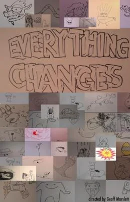 Everything Changes (6 min. / directed by Geoff Marslett) is a stream of 1089 individual connected consciousnesses. This doodle spans 15 years and includes more than 33,000 individual drawings of ink on paper. From 2001 until 2016 filmmaker Geoff Marslett asked friends, colleagues and students to draw the first thing that came to mind and then asked them to transform that image into the next participant's image over the course of 15-60 frames. In most cases he taught them how to animate in order to do this. The result is an ever changing doodle that meanders through a decade and half of form and content.