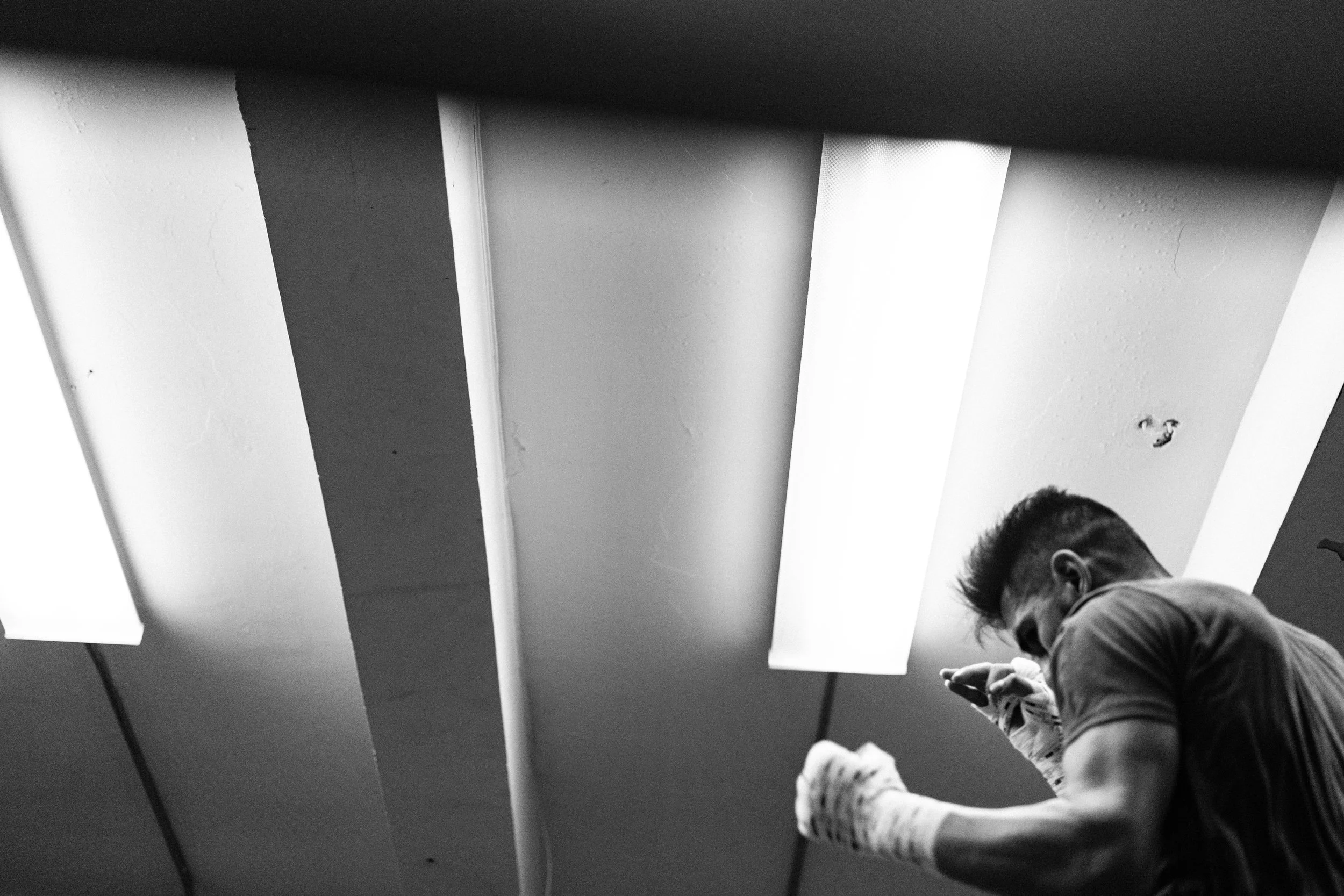 Train hard or end up on your back staring up at the lights