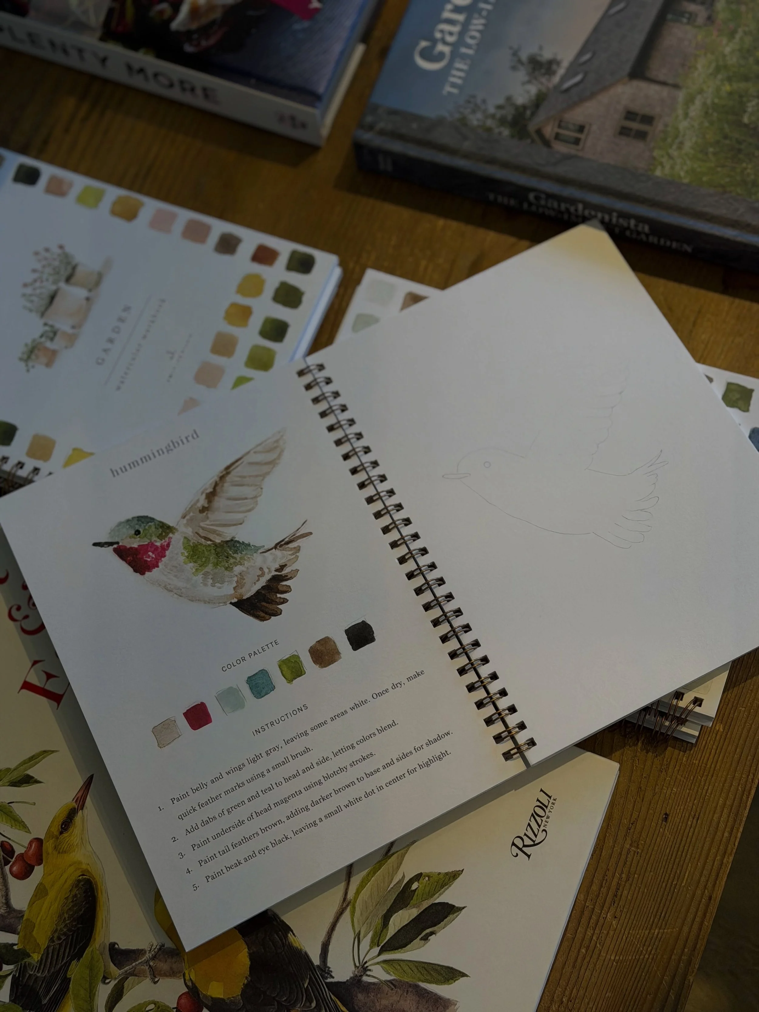 A little something for the slower days of summer.

Our new watercolor workbooks make the sweetest gift - for a friend, a hostess, a teacher, or yourself. Pack one for a beach day, bring it to the garden, or keep it nearby for quiet mornings on the pa