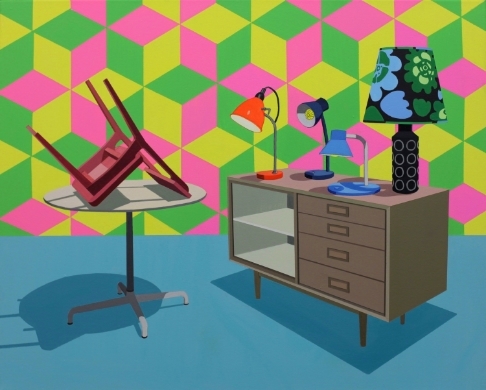 Light Conversation (2012) Acrylic on canvas 61 x 76 cm