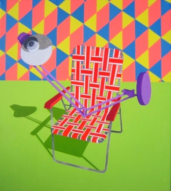 Holding Pattern (2012) Acrylic on canvas 61 x 76 cm