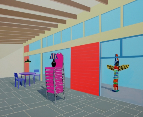 On Higher Ground (2010) Acrylic on canvas 92 x 112 cm