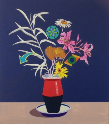 Wildflower Midnight (2014) Acrylic on canvas 78 x 68 cm