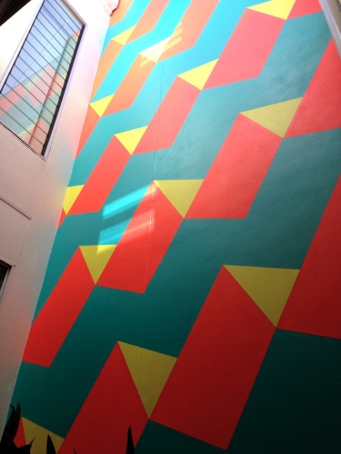 Maddison Street House / Atrium Wall / 2.5 (w) x 6 (h) m