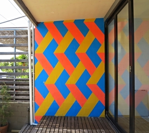 Redfern House / Exterior Terrace Wall / 3.2 m (h) x 2.3m (w)