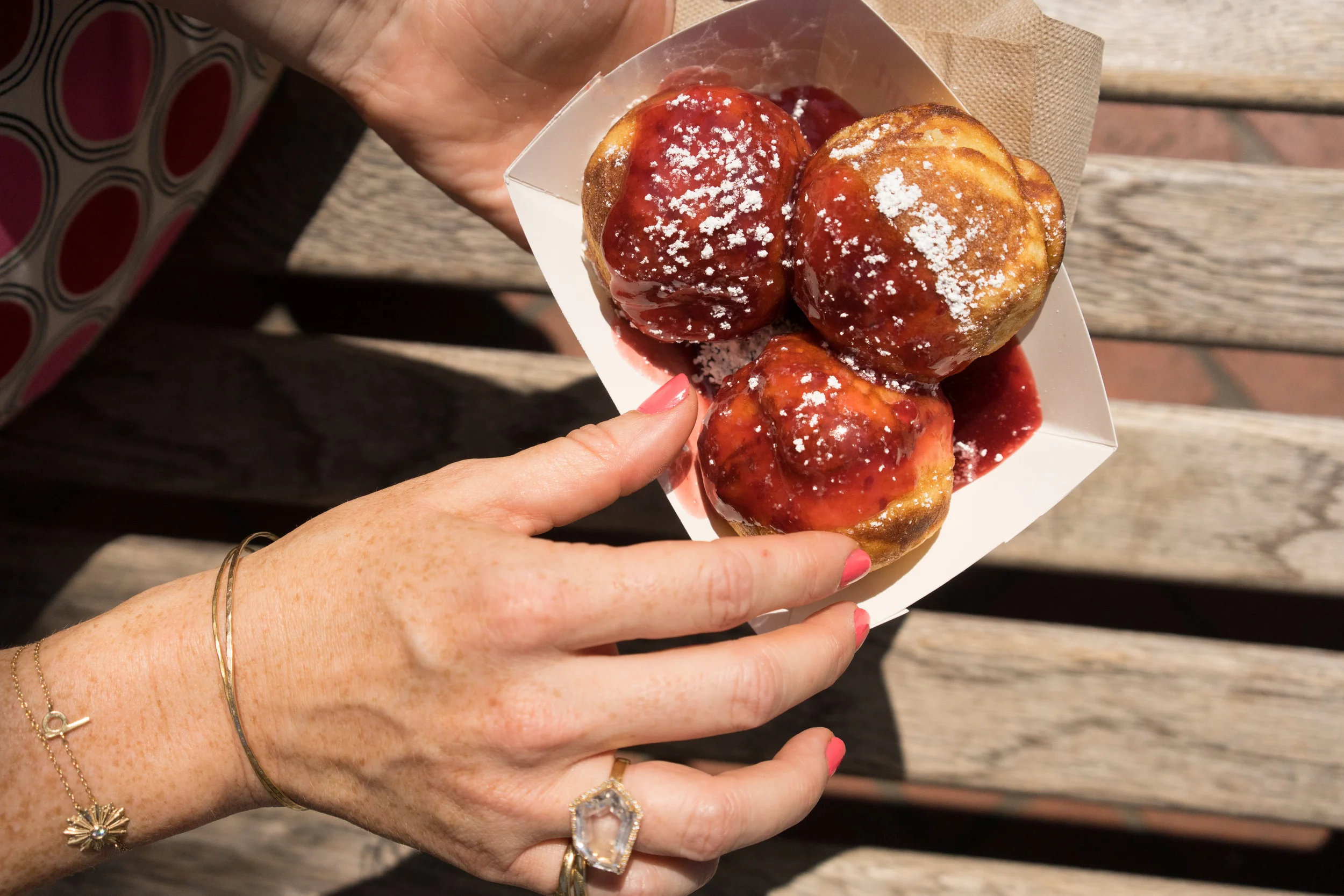  Aebleskivers at Solvang Restaurant.