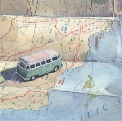 Refuge of the Road (6" x 6") $100