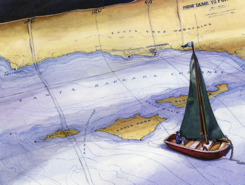 Sail On   (9" x 12") $150