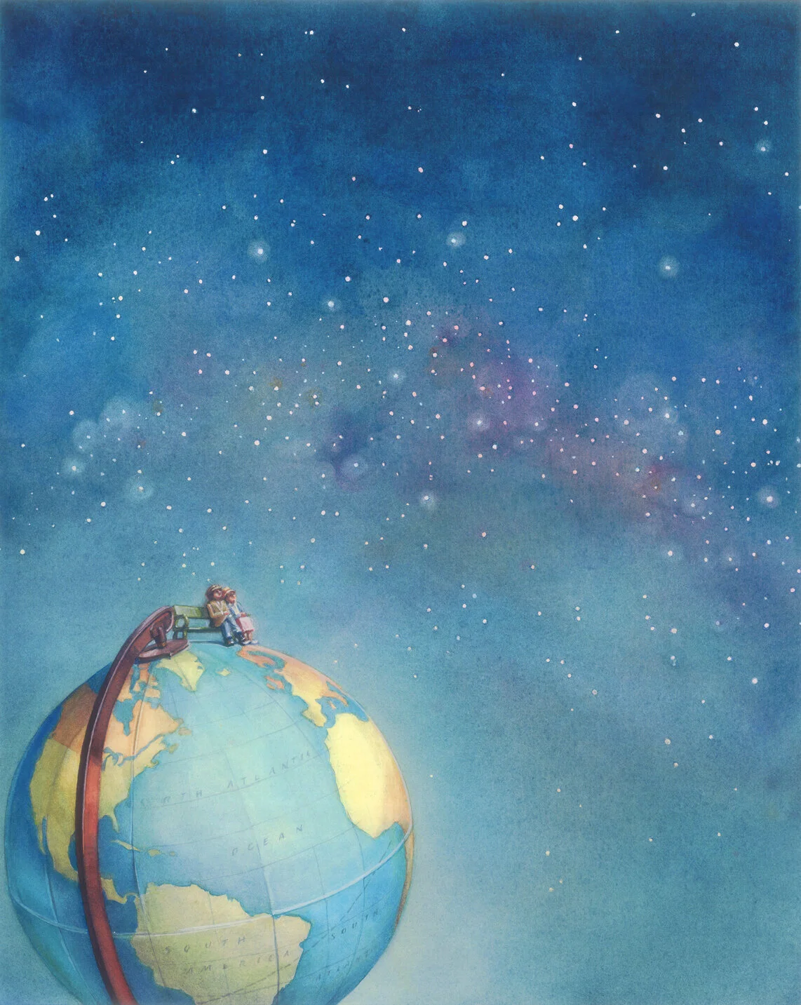 On This Small and Drifting Planet  (16" x 20") $300