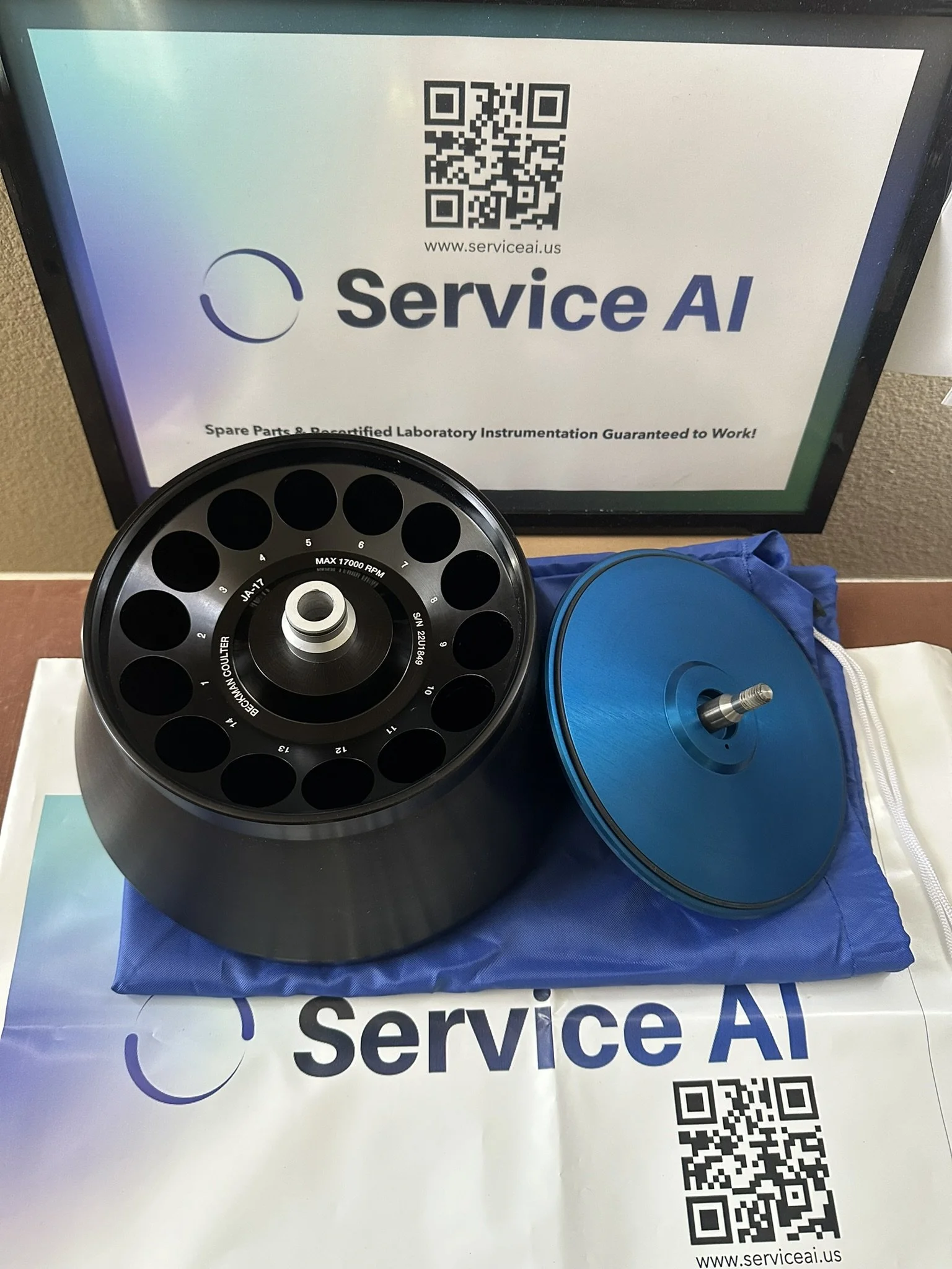 Beckman Coulter JA-17 Fixed Angle Rotor - INSPECTED