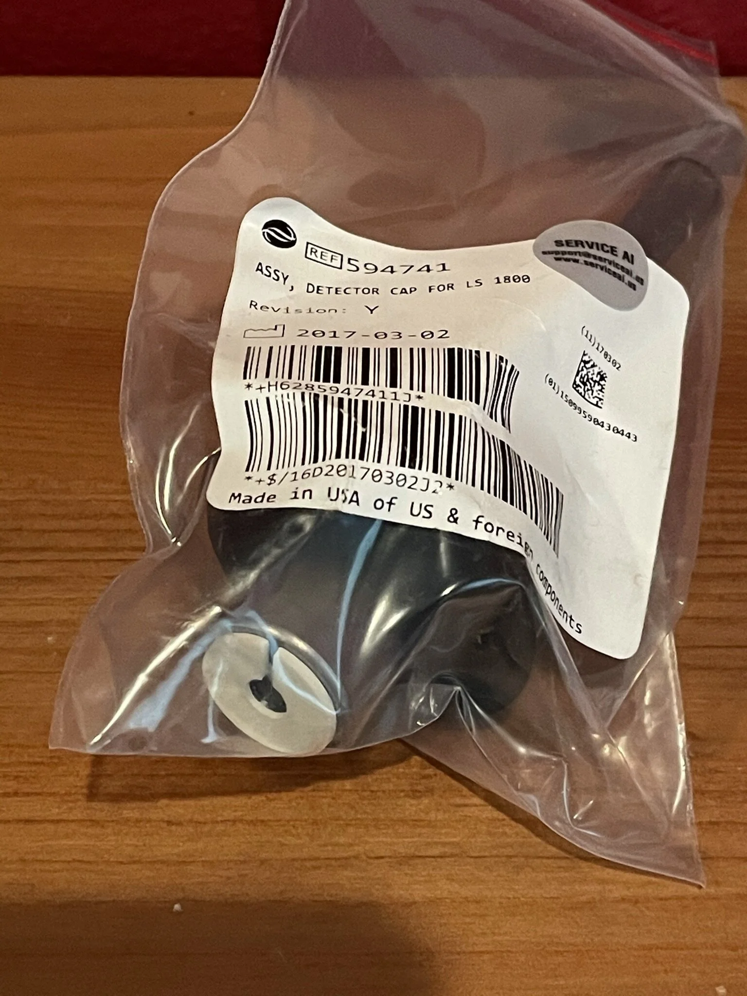 Beckman LS6500 Detector Cap Assy. PN. 594741 (NEW)