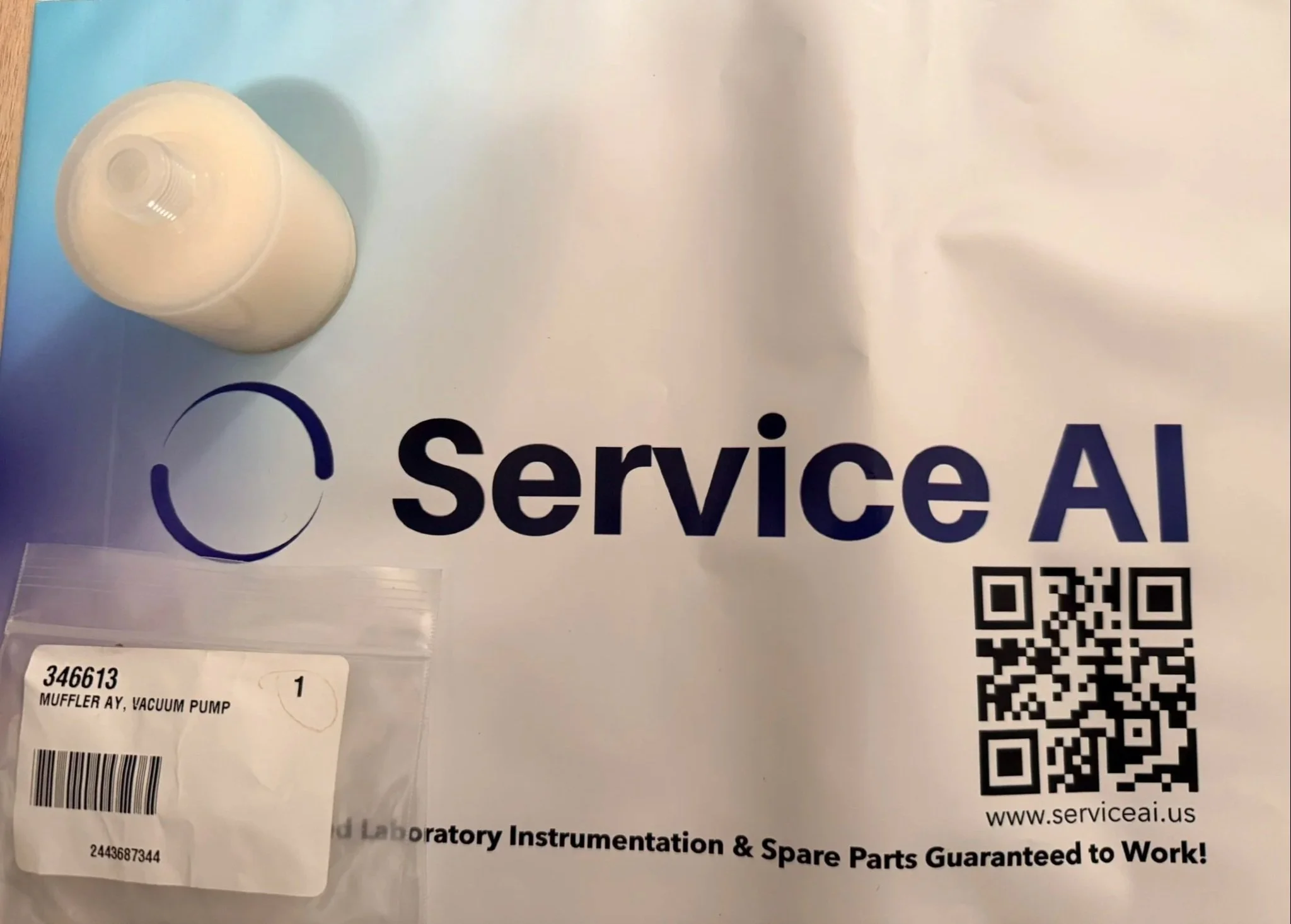 Muffler Assembly, Vacuum Pump; PN. 346613