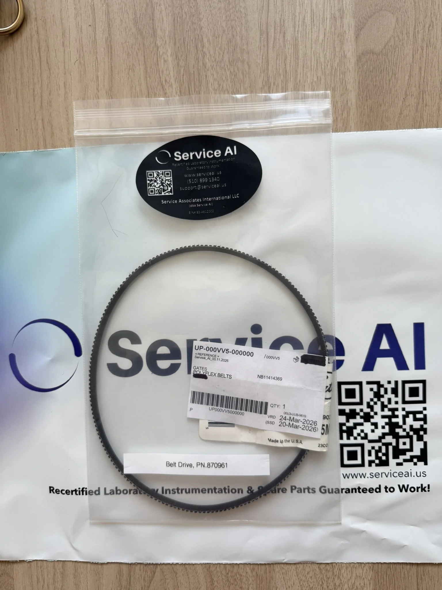 Belt Drive, PN. 870961#1.JPEG