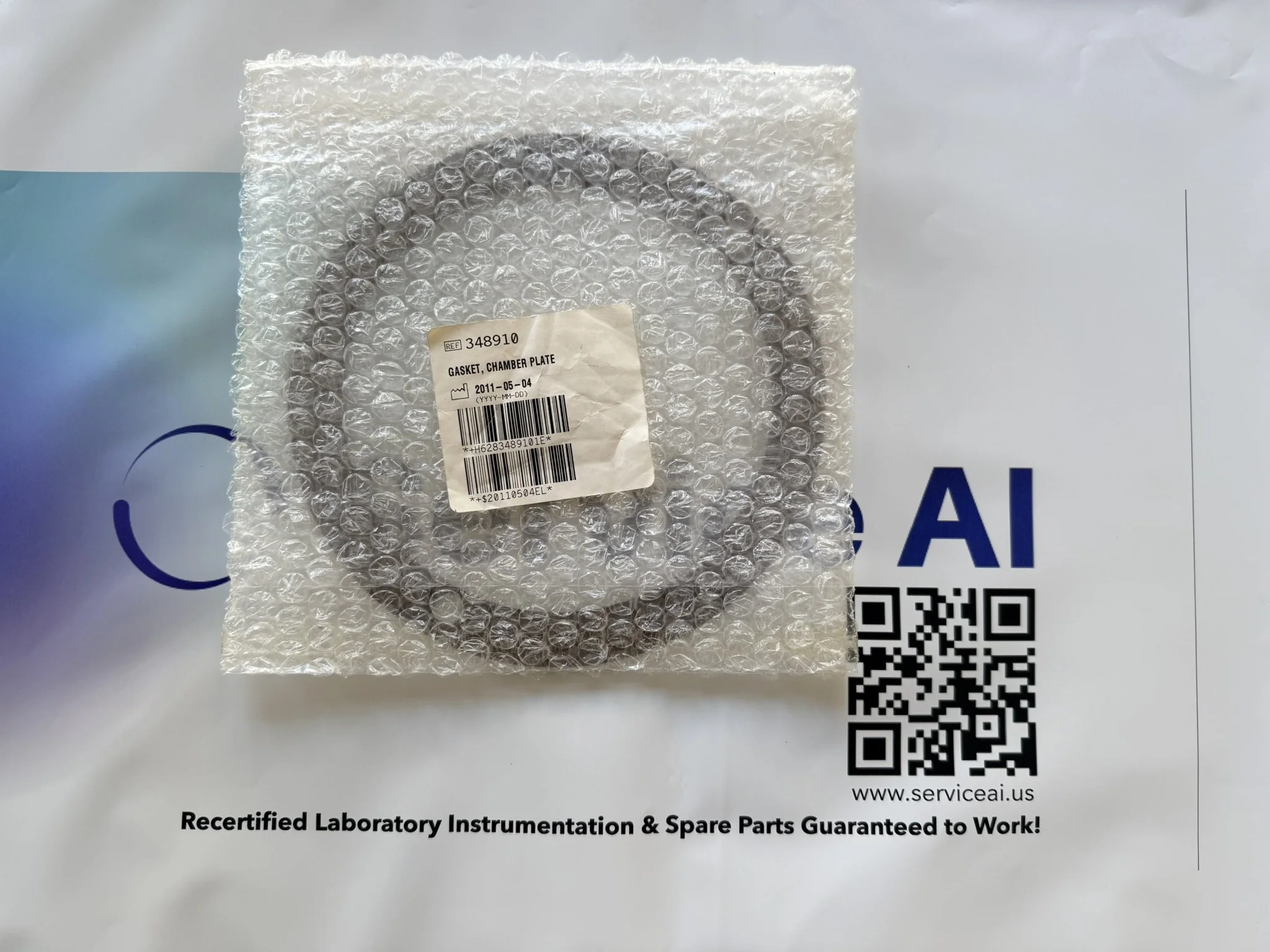 GASKET, CHAMBER PLATE, PN. 348910