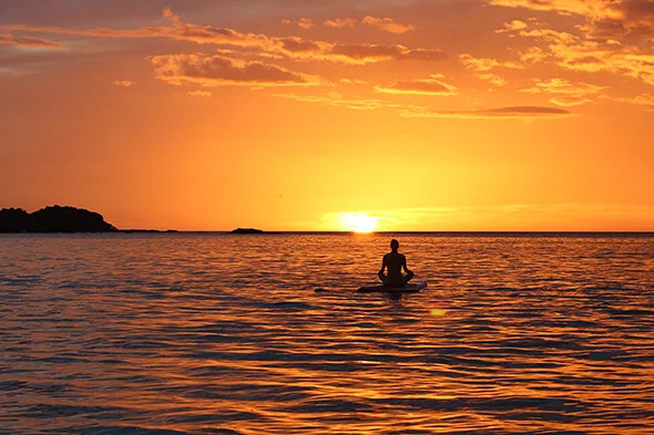 Stand Up Paddle Board Stretch and Meditation