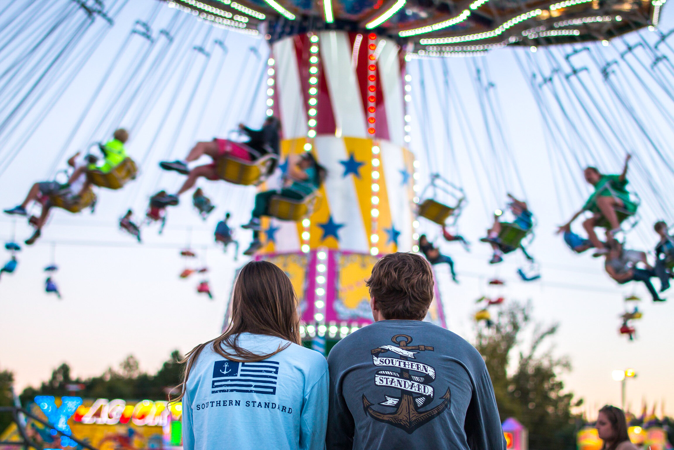 The American - Chambray / Navy Long Sleeve &amp; The Anchor - Pepper Long Sleeve