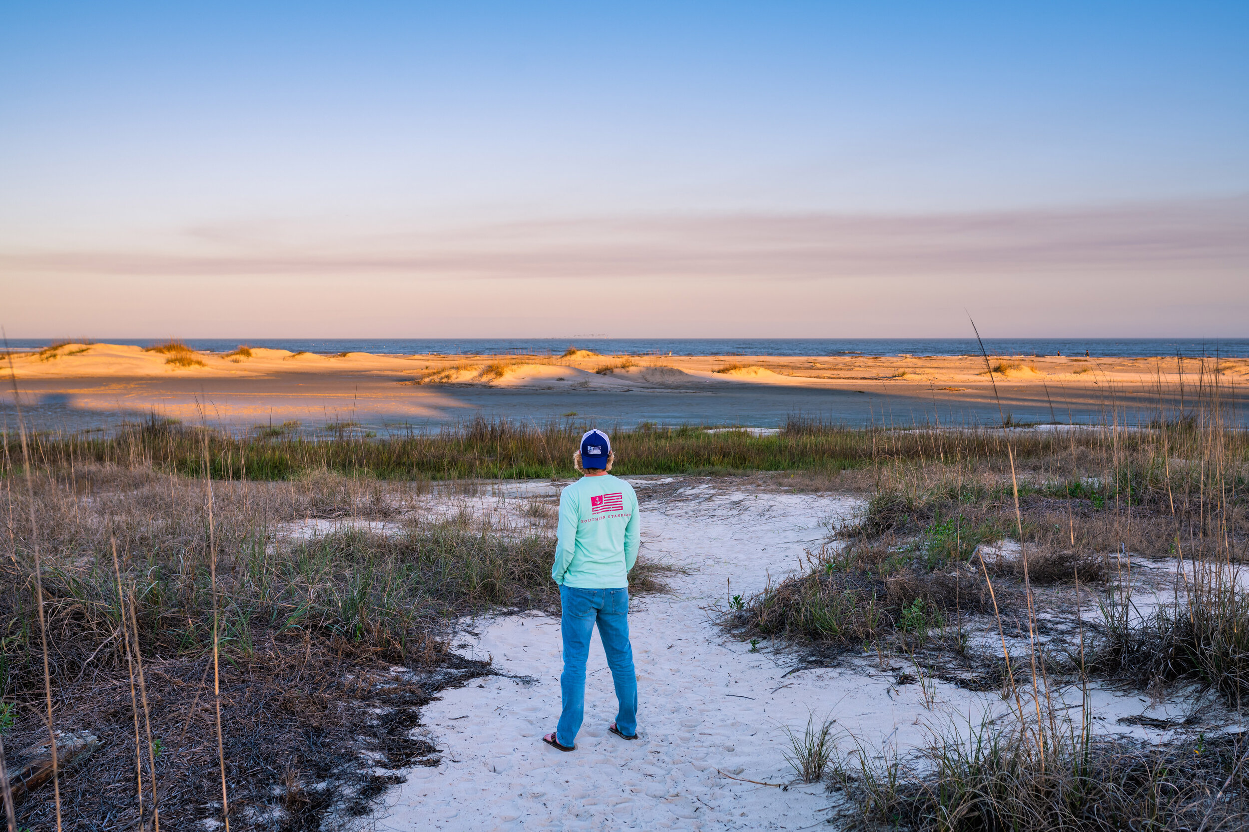 The American - Island Reef / Berry Long Sleeve Tee