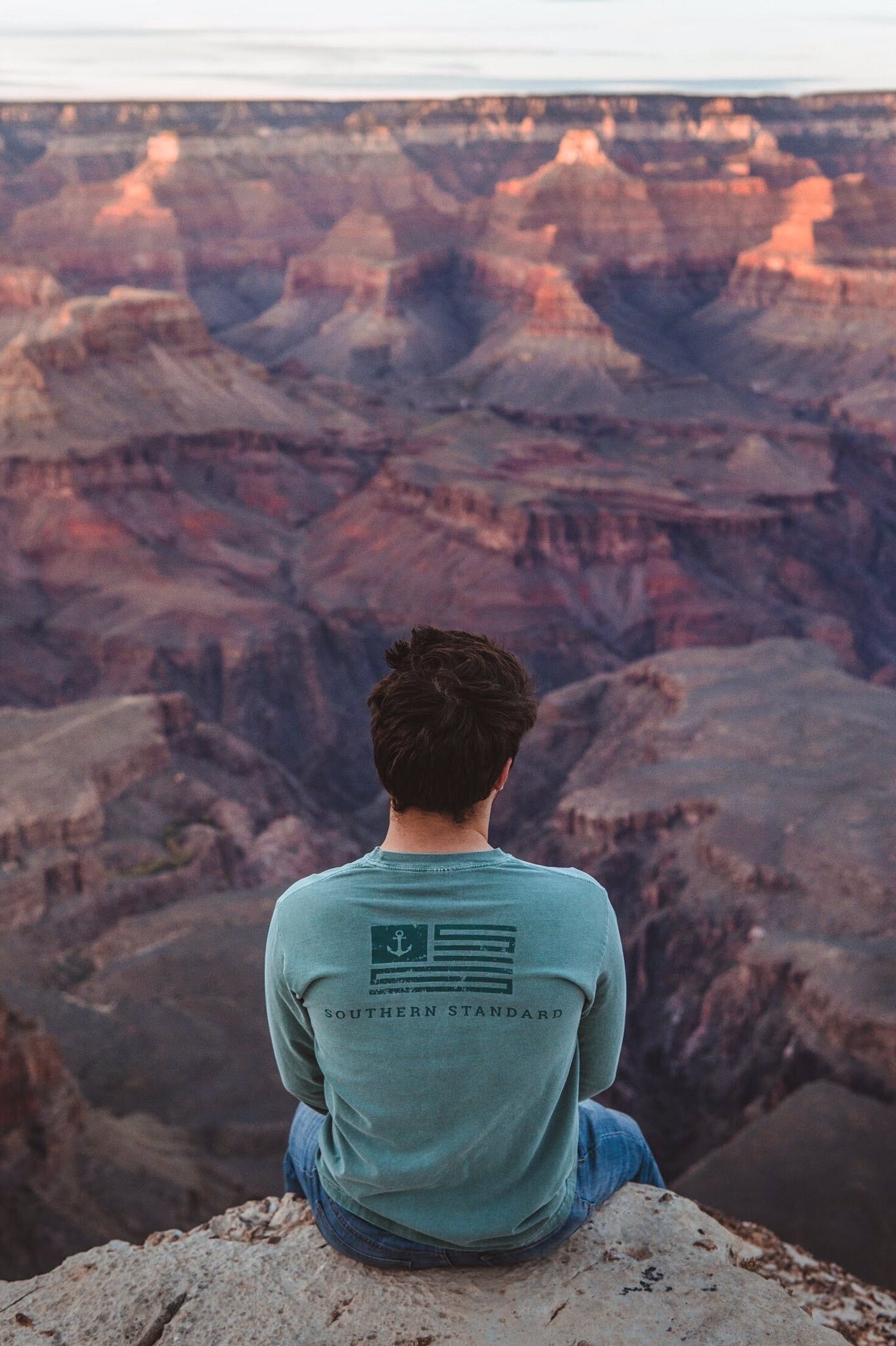 The American - Green / Forest Green Long Sleeve Tee