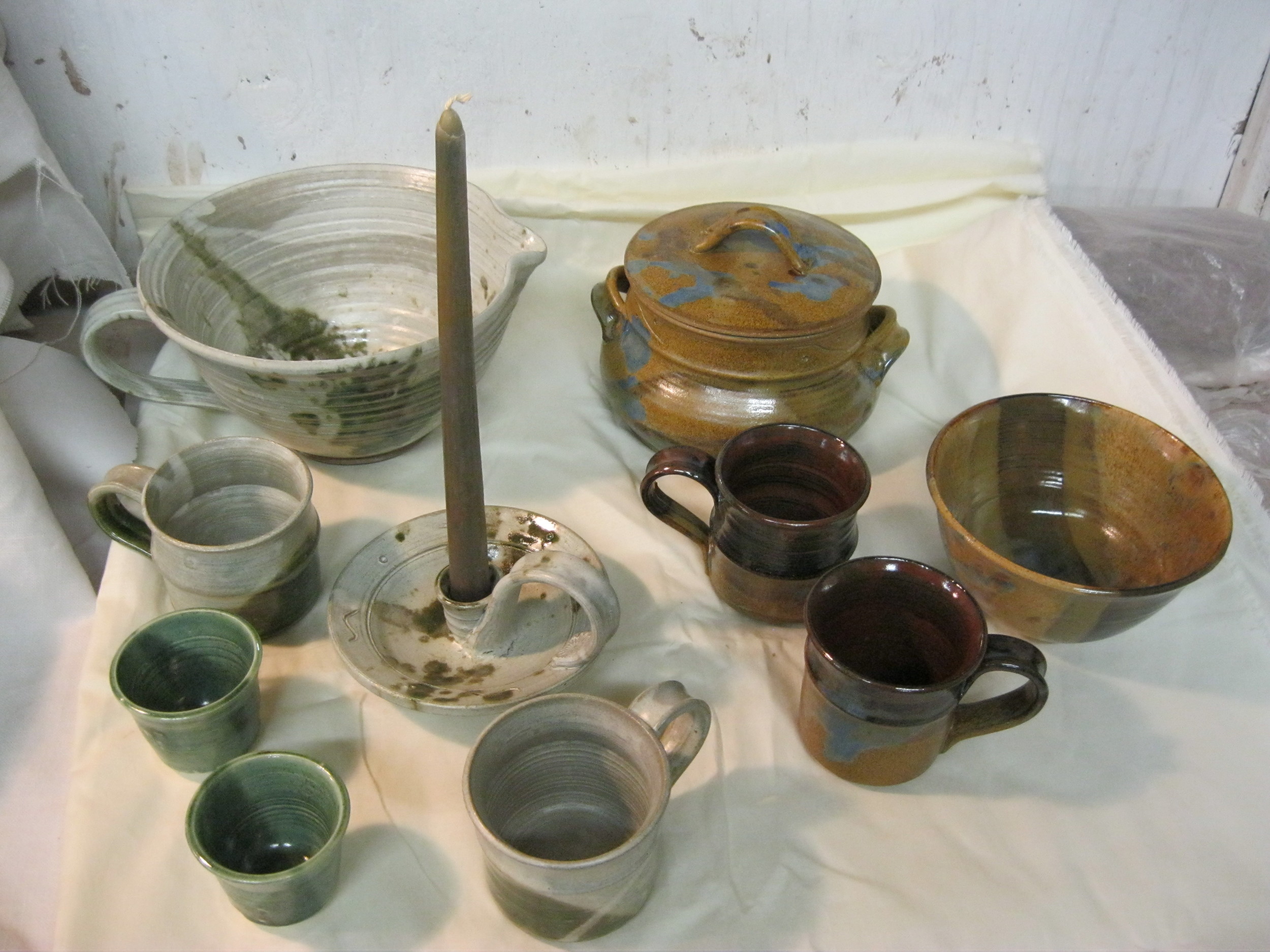 Bowls, Mugs, Casserole, Candlestick, Shot Glasses