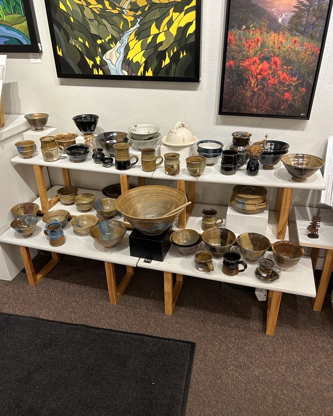 Muddslinger Pots at The Artists' Shop for sale for holidays . . . .