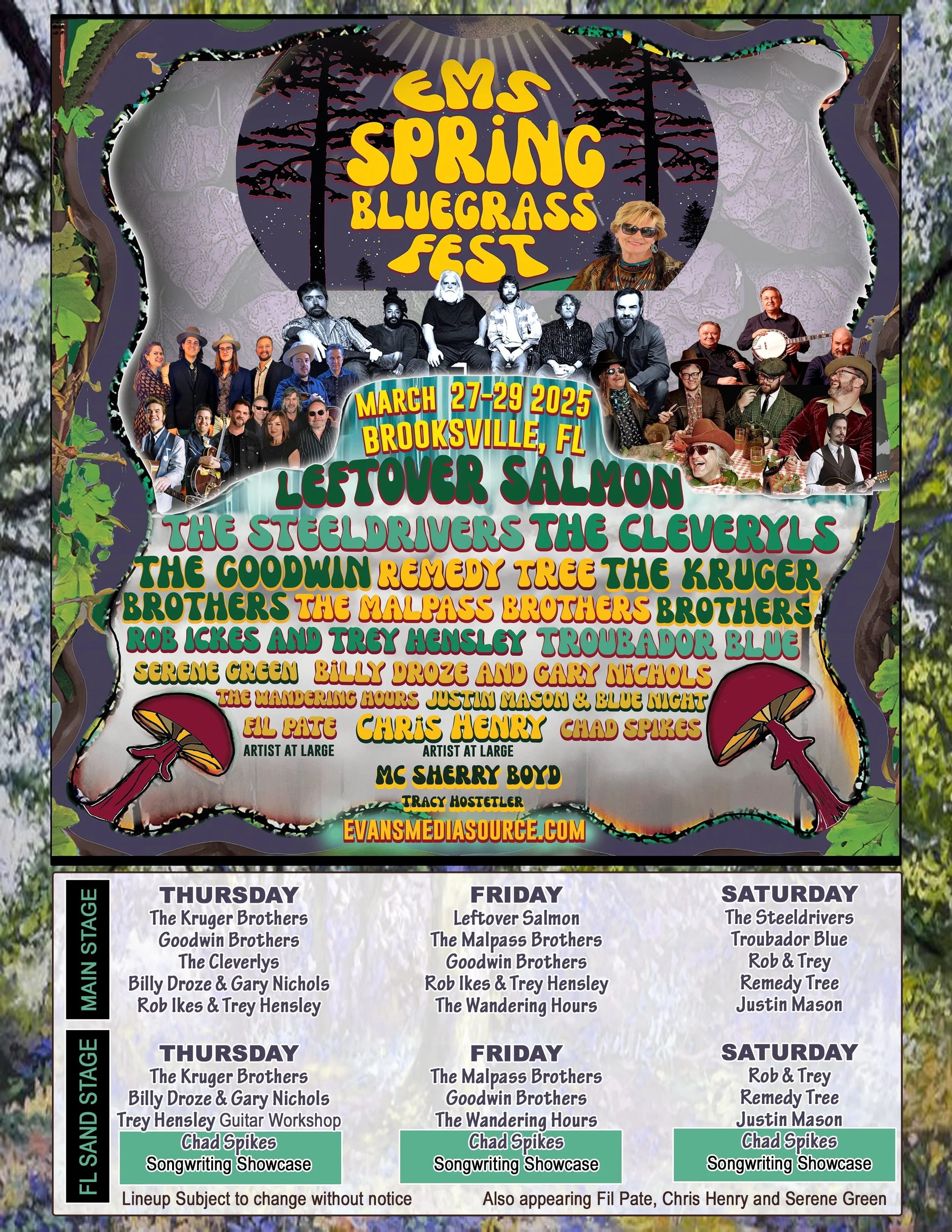 Fil Pate Artist at Large at the EMS Spring Bluegrass Festival